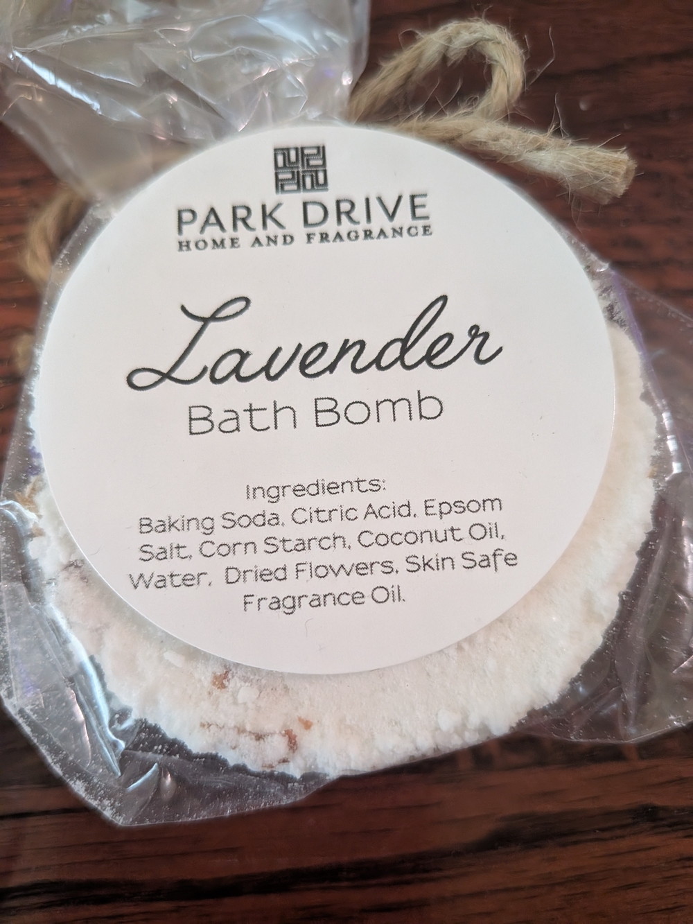 Park Drive Lavender Bath Bomb - White